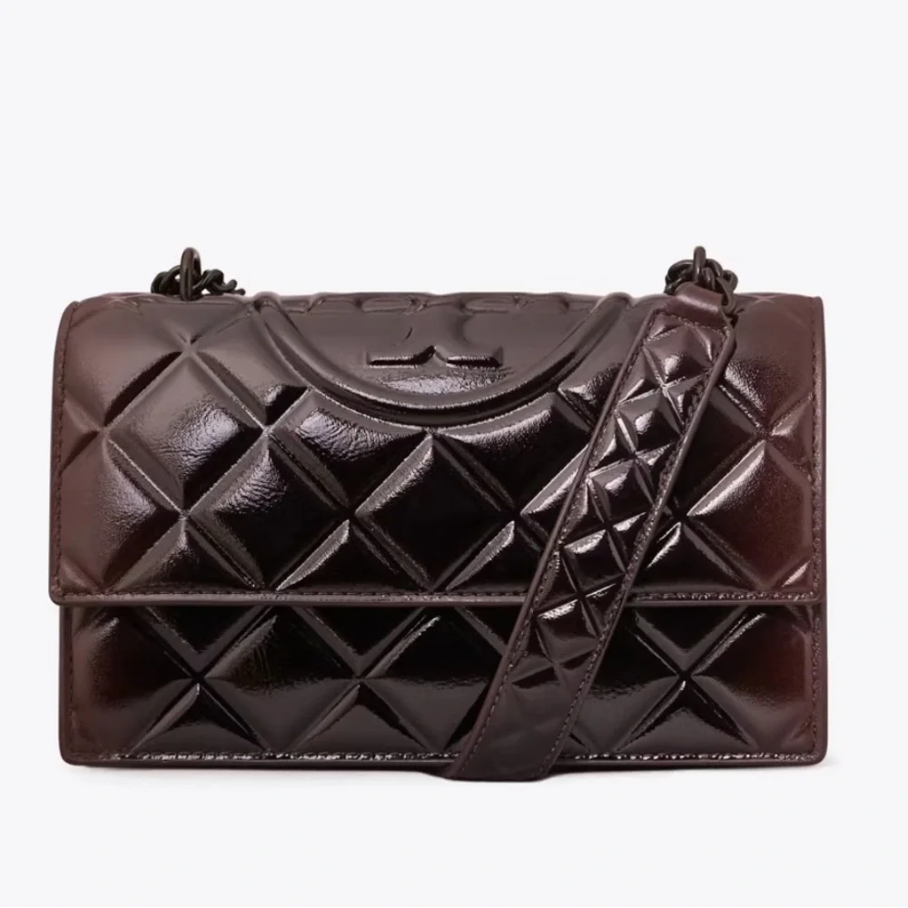 Tory Burch SMALL FLEMING PATENT SHOULDER BAG